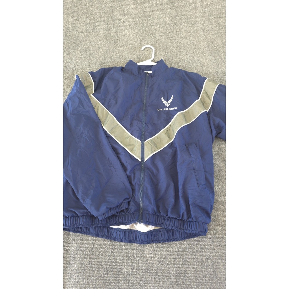 US Air Force Jacket Mens Size Small‎ Physical Training AF PTU Reflective Blue